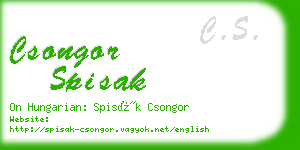 csongor spisak business card